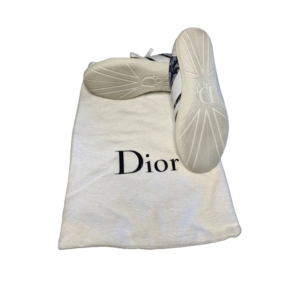 Vintage Christian Dior SPORT FUN MONOGRAM OBLIQUE DENIM CANVAS SNEAKERS. - Picture 4 of 4